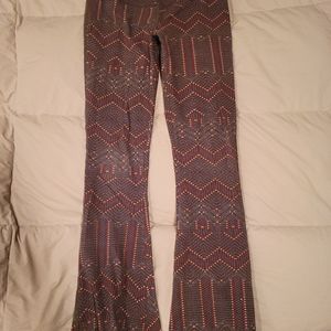 Prana Festival/Tribal Print Flare Leggings